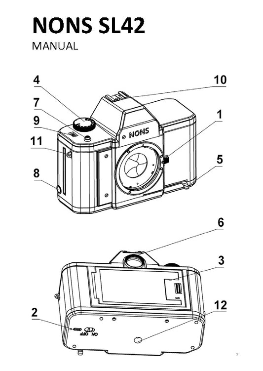 NONS SL42 MANUAL (Silver and Black)
